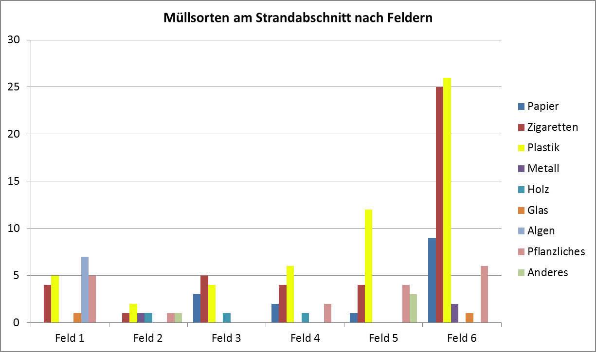 Auswertung der Funde am Eckernförder Strand 2